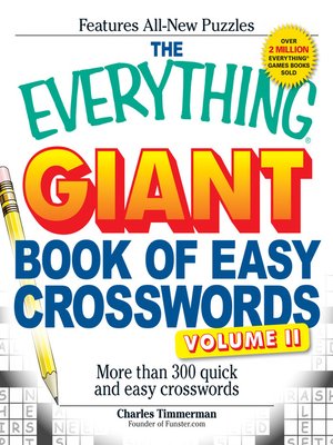 cover image of Giant Book of Easy Crosswords